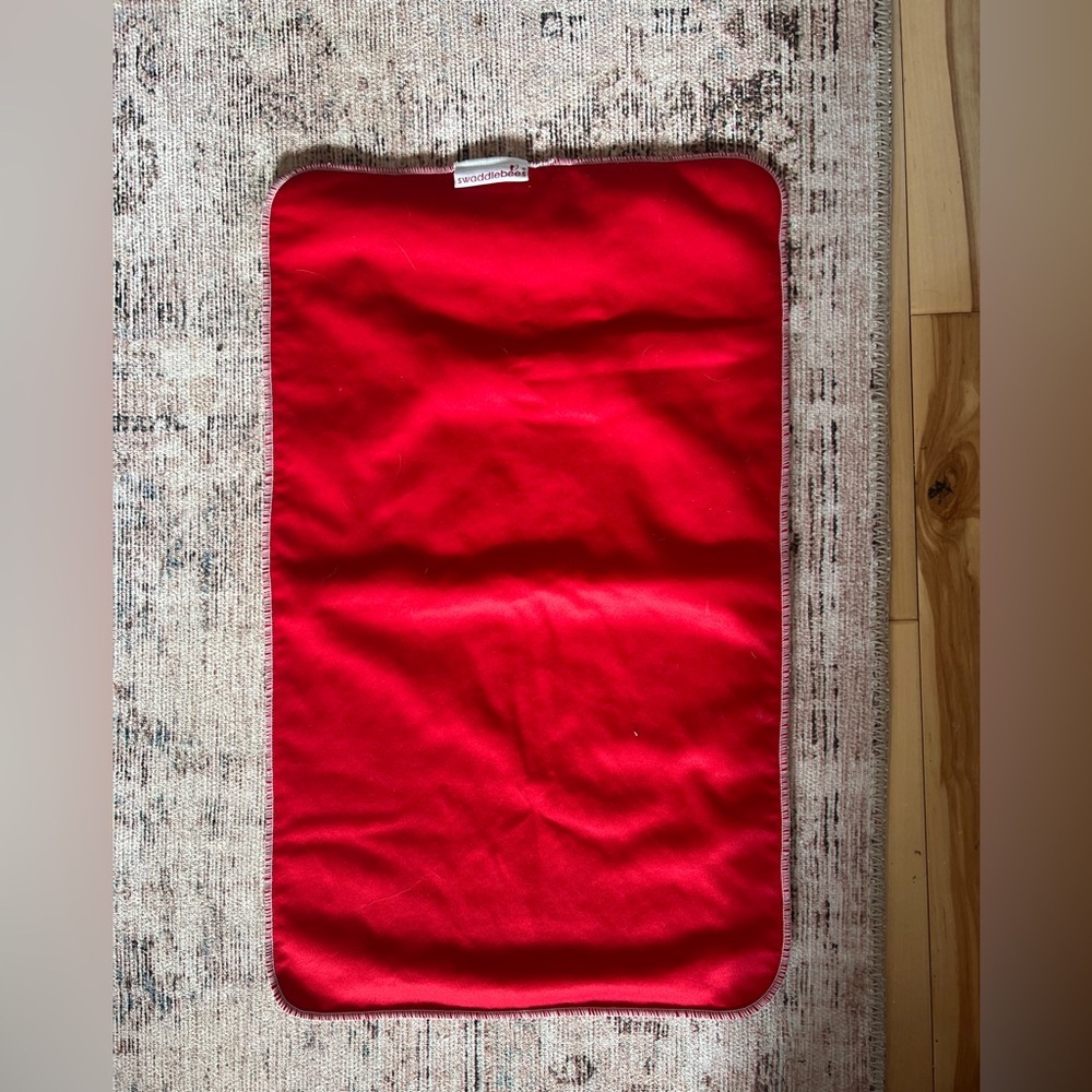 Swadlebees Red Rectangular diaper changing pad